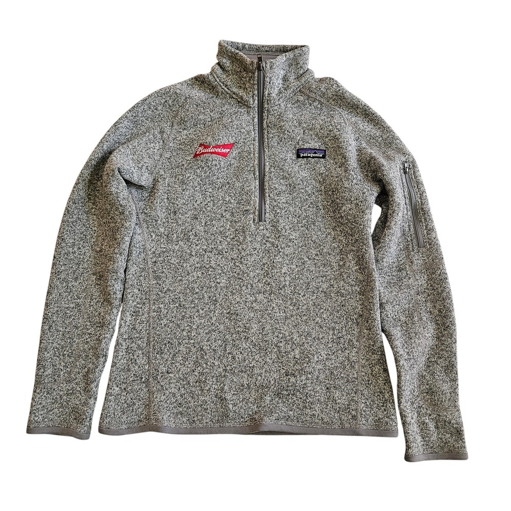 Patagonia Worn Wear Sweater 1/4 Zip Fleece Grey Women's Small